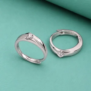 9CT WHITE GOLD DIAMOND TWISTED ETERNITY RING 8